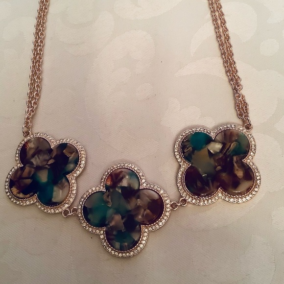 Park Lane Macaroon Necklace Quatrefoils RoseGold - Picture 4 of 12